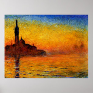 Monet - Twilight Venice Poster
