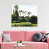 Monet - Uitzicht bij Rouelles Le Havre Canvas Afdruk (Insitu (Woonkamer))