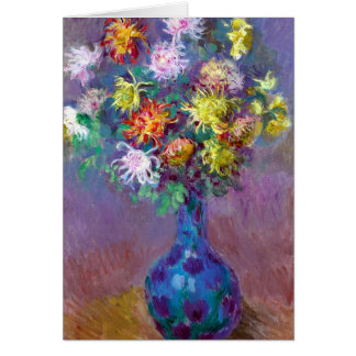 Monet Vase de Chrysanthemes Flowers