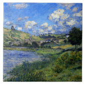 Monet - Vetheuil, Landschap Tegeltje (Voorkant)