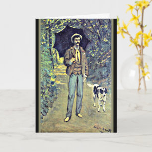 Monet, Victor Jacquemont met een parasol Kaart