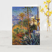 Monet - Villas op Bordighera Kaart (Gele Bloem)