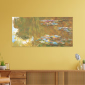 Monet Vintage de waterlat Canvas Afdruk (Insitu (Woonkamer))