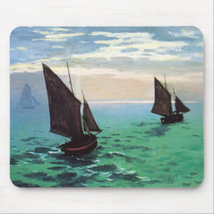 Monet Vist Boats bij Muismat Zee