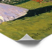 Monet - Vrouw in de tuin Poster (Hoek)