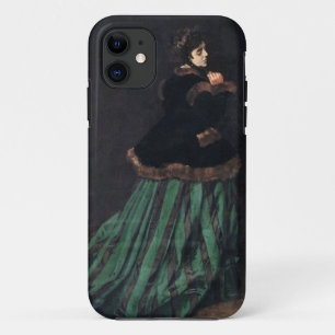 Monet Vrouw in groene jurk iPhone 11 Hoesje