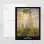 MONET / Vrouw met een Parasol Briefkaart (Voorkant / Achterkant)