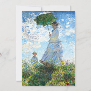 Monet - Vrouw met een parasol, Madame Monet Kaart