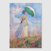 Monet - Vrouw met Parasol naar rechts Magnetische  (Voorkant)