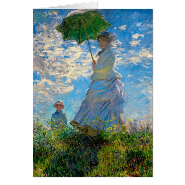 Monet Vrouw Parasol Impressionisme (Voorkant)