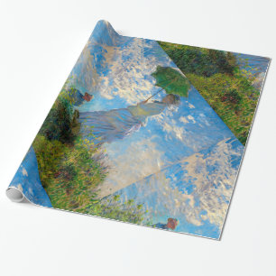 Monet Vrouw Parasol Impressionisme Cadeaupapier