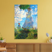 Monet Vrouw Parasol Impressionisme Canvas Afdruk (Insitu (Woonkamer))