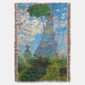 Monet Vrouw Parasol Impressionisme Deken (Voorkant Verticaal)