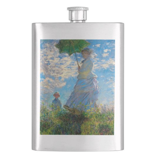 Monet Vrouw Parasol Impressionisme Flacon (Voorkant)