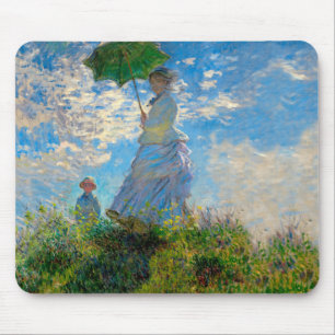 Monet Vrouw Parasol Impressionisme Muismat