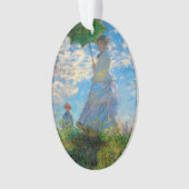 Monet Vrouw Parasol Impressionisme Ornament (voorkant)