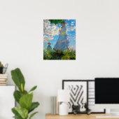 Monet Vrouw Parasol Impressionisme Poster (Thuiskantoor)