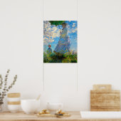 Monet Vrouw Parasol Impressionisme Poster (Keuken)