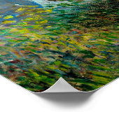 Monet Vrouw Parasol Impressionisme Poster (Hoek)