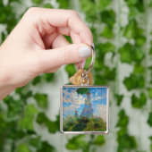 Monet Vrouw Parasol Impressionisme Sleutelhanger (Hand)