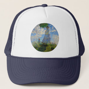 Monet Vrouw Parasol Impressionisme Trucker Pet