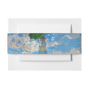 Monet Vrouw Parasol Impressionisme Uitnodigingen Wikkel