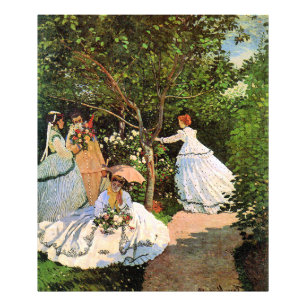 Monet - Vrouwen in de tuin Foto Afdruk