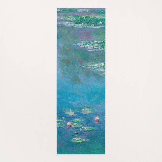 Monet Water Lelies Impressionistisch schilderij Yogamat (Achterkant)