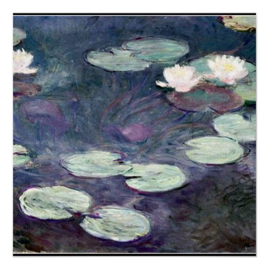 Monet - Water Lilies 1897-1899, Perfect Poster (Voorkant)