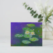 Monet Water Lilies 1897 Carte postale (Debout devant)