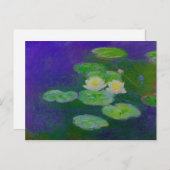 Monet Water Lilies 1897 Carte postale (Devant / Derrière)