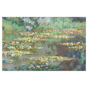 Monet Water Lilies (1904) Fine Art Stof