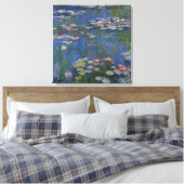 MONET WATER LILIES 1916 bleu toile étirée Art (Insitu(Chambre))