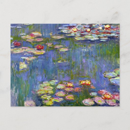 Monet Water Lilies 1916 Briefkaart (Voorkant)