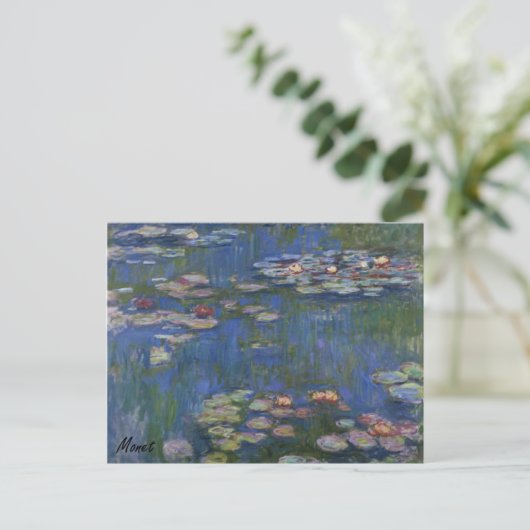 MONET Water Lilies 1916 BRIEFKAART (Staand voorkant)