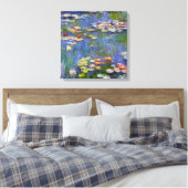 Monet Water Lilies 1916 Canvas Afdruk (Insitu (Slaapkamer))