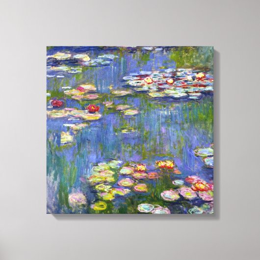 Monet Water Lilies 1916 Canvas Afdruk (Voorkant)