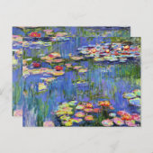 Monet - Water Lilies, 1916, Kaart (Voorkant / Achterkant)
