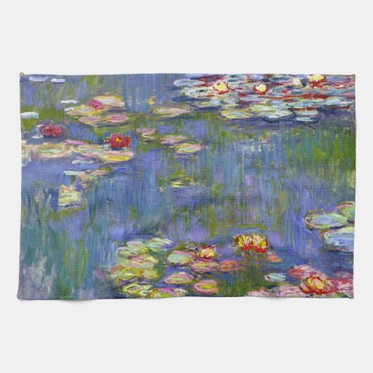Monet Water Lilies 1916 Kitchen Towel Theedoek (Horizontaal)