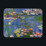 Monet Water Lilies 1916 Magnet<br><div class="desc">Aimant Monet Water Lilies 1916. Peinture à l'huile sur toile de 1916. L'impressionniste Claude Monet demeure réputé et apprécié pour les peintures de nénuphars qu'il a réalisées dans son étang de jardin de Giverny. Cette peinture spécifique de nénuphars, datant de 1916, révèle l’évolution de Monet vers une abstraction croissante et...</div>