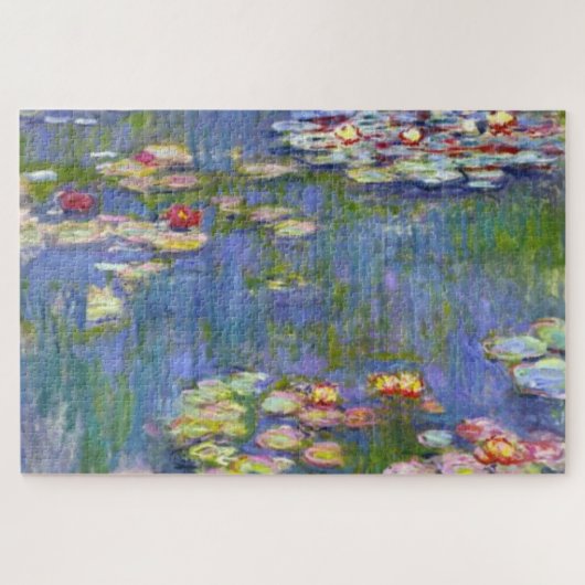 Monet Water Lilies 1916 Olieverf Legpuzzel (Horizontaal)