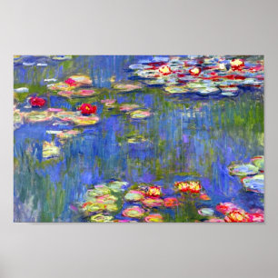 Monet Water Lilies 1916 Poster