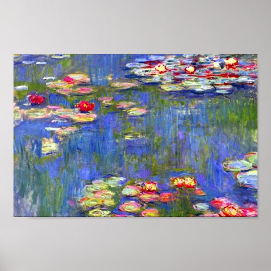 Monet Water Lilies 1916 Poster (Voorkant)