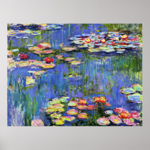 Monet - Water Lilies, 1916, Poster