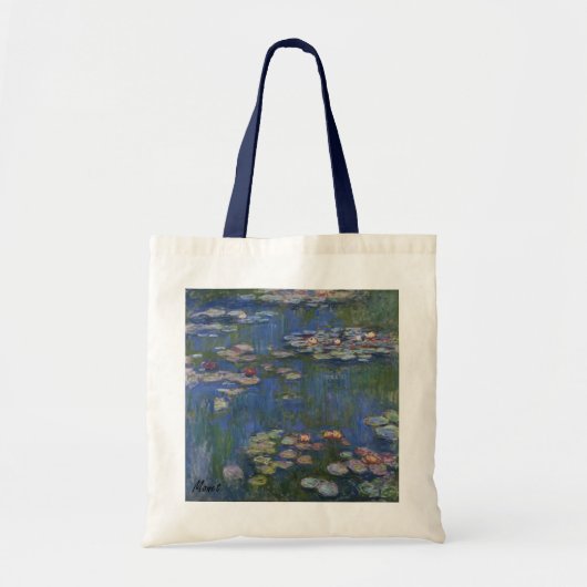 MONET Water Lilies 1916 Sacs fourre-tout poignées (Devant)