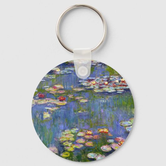 Monet Water Lilies 1916 Sleutelhanger (Voorkant)