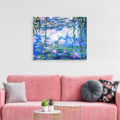 Monet - Water Lilies, 1919, Canvas Afdruk (Insitu (Woonkamer))