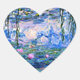 Monet: Water Lilies 1919 Hart Sticker
