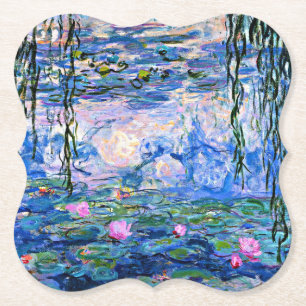 Monet, Water Lilies, 1919, Kartonnen Onderzetters