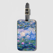 Monet - Water Lilies, 1919, pink, Bagagelabel (Voorkant (verticaal))